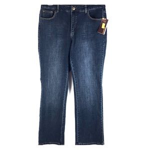 NEW Multiples Blue Jeans Size 14 36x33 Bootcut 3A